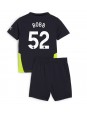 Manchester City Oscar Bobb #52 Bortedraktsett Barn 2024-25 Korte ermer (+ bukser)